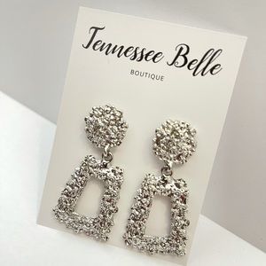 Silver Small Door Knockers Boutique Earring Studs